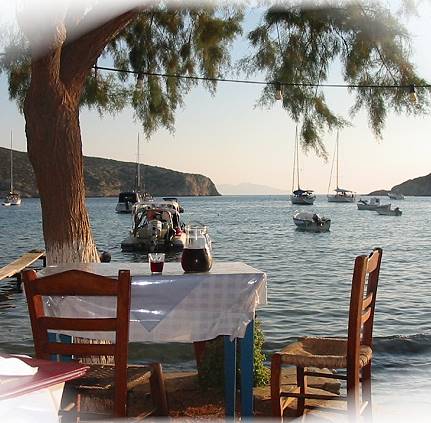 Taverne am Strand Sifnos Griechenland